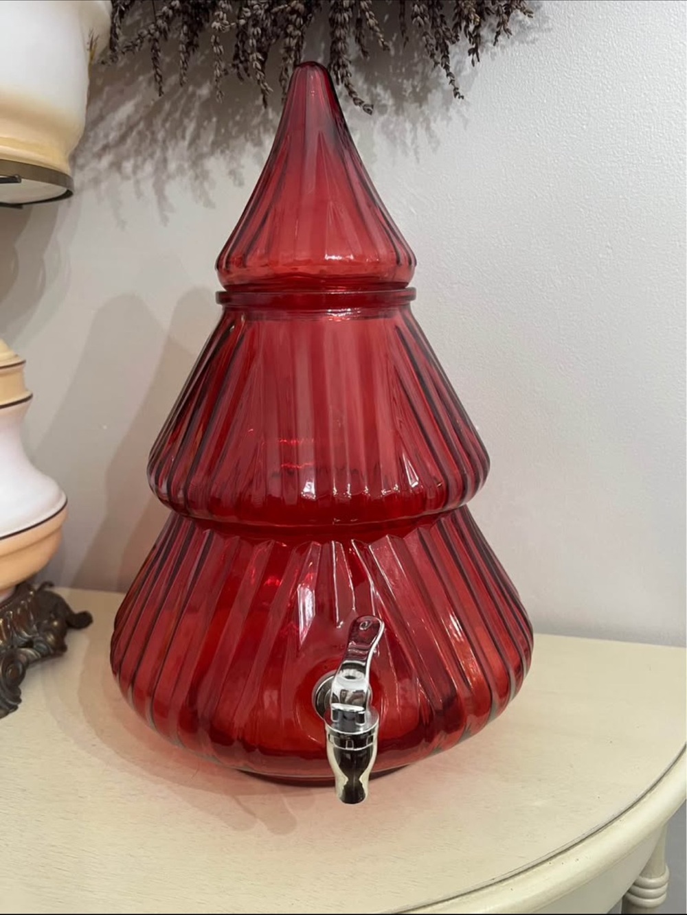 Christmas Tree Glass Drink Dispenser